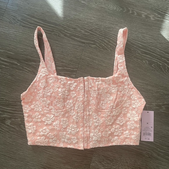 NEW Wild Fabel Pink Floral Top - Picture 1 of 3